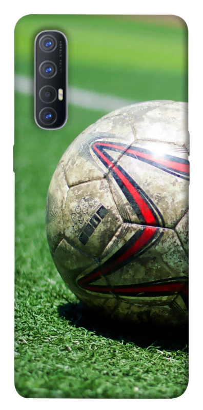 Чехол на Oppo Reno 3 Pro Мяч на газоне фото 1 из 1
