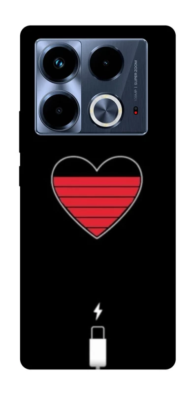 Чехол на Infinix Note 40 4G Charge your heart фото 1 из 1