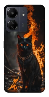 Чохол на Xiaomi Poco C65 Вогняний кіт фото 1 з 1