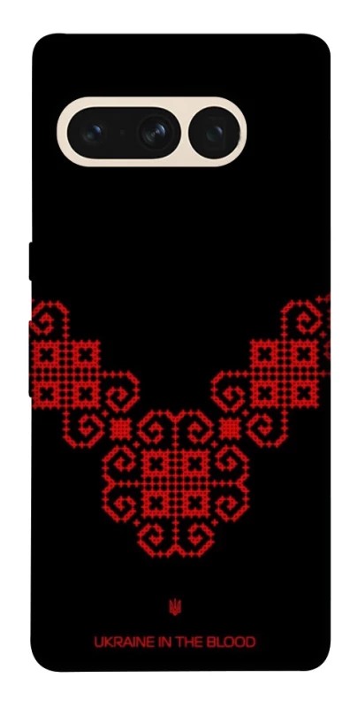 Чохол на Google Pixel 7 Pro Чорно-червона вишиванка фото 1 з 1