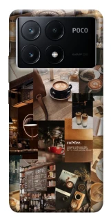 Чехол на Xiaomi Poco X6 Coffee collage ver.2 фото 1 из 1