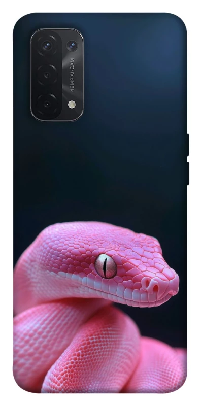 Чохол на Oppo A54 5G / A74 5G Рожева змія фото 1 з 1