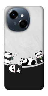 Чехол на TECNO Spark Go 1 Four pandas фото 1 из 1