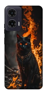 Чохол на Motorola Moto G35 Вогняний кіт фото 1 з 1