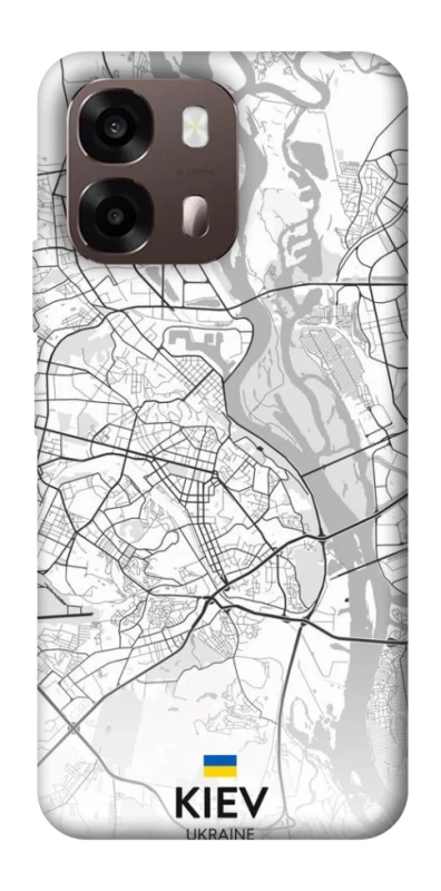 Чехол на Oppo A6 Kiev white map фото 2 из 2