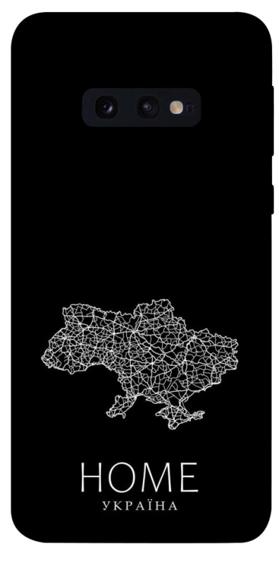 Чехол на Samsung Galaxy S10e Ukraine black map фото 1 из 1
