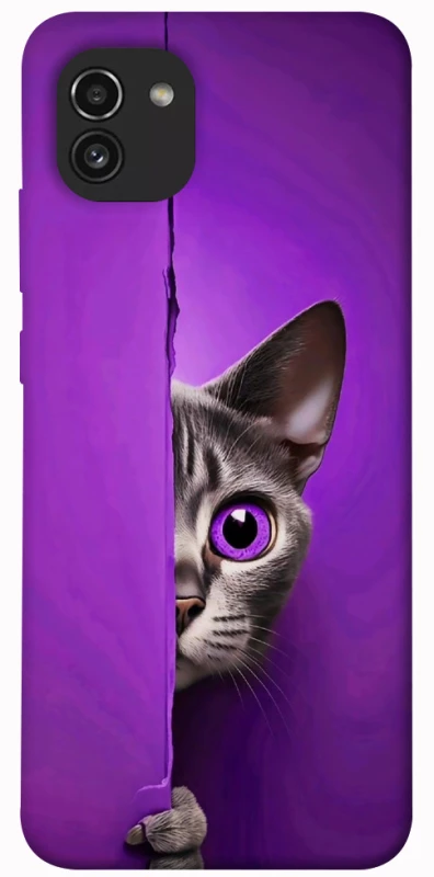 Чохол на Samsung Galaxy A03 Кіт-підглядач фото 1 з 1