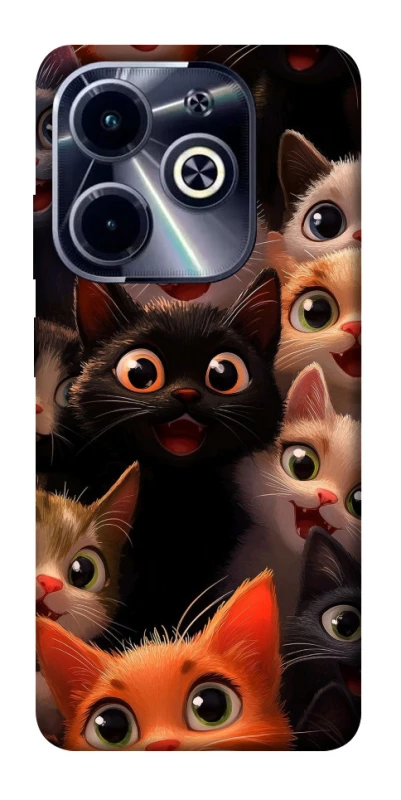 Чохол на Infinix Hot 40i happy cats фото 1 з 1