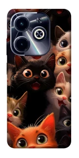 Чохол на Infinix Hot 40i happy cats фото 1 з 1