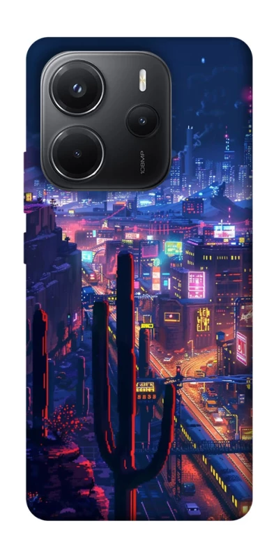 Чехол на Xiaomi Redmi Note 14 4G (Int. version) Night city фото 1 из 1