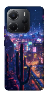 Чехол на Xiaomi Redmi Note 14 4G (Int. version) Night city фото 1 из 1