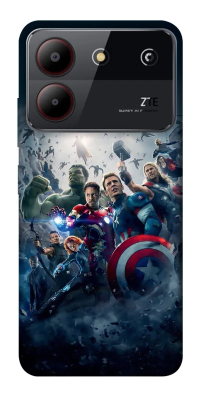 Чехол на ZTE Blade A54 4G Marvel heroes фото 1 из 1