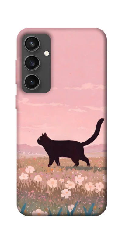 Чохол на Samsung Galaxy S24 FE cat on a field фото 1 з 1