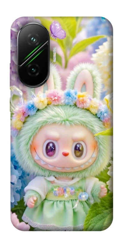 Чохол на Xiaomi Poco F7 Labubu & Flowers ver.2 фото 1 з 1