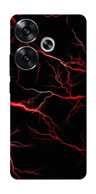 Чехол на Xiaomi Poco F6 Красная молния фото 1 из 1