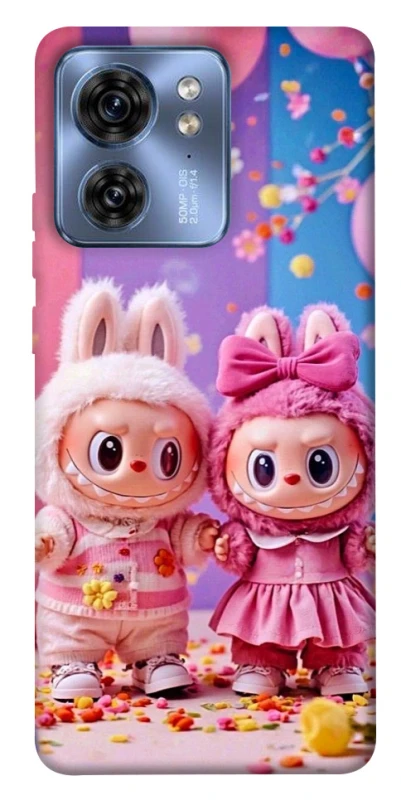 Чохол на Motorola Edge 40 Labubu twins ver.2 фото 1 з 1