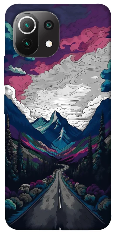 Чехол на Xiaomi Mi 11 Lite Нарисованные горы фото 1 из 1