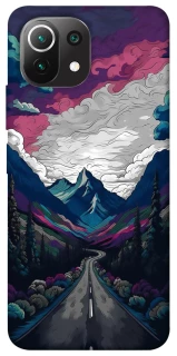 Чехол на Xiaomi Mi 11 Lite Нарисованные горы фото 1 из 1
