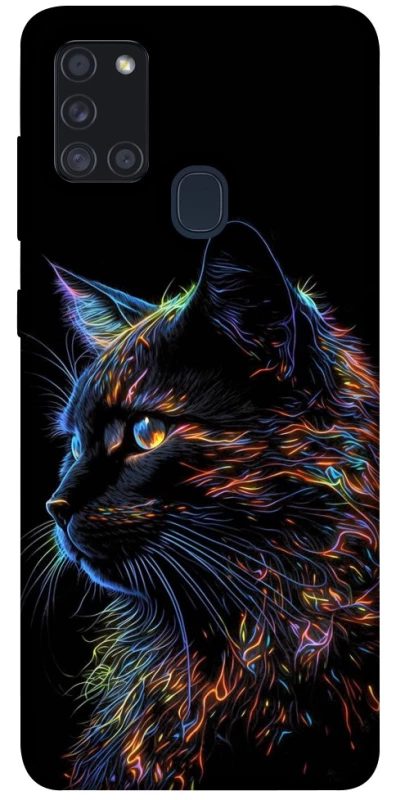 Чохол на Samsung Galaxy A21s Чорний кіт фото 1 з 1