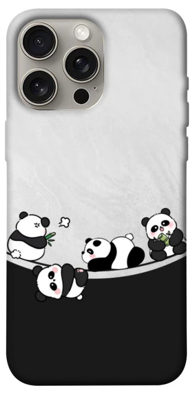 Чохол на Apple iPhone 15 Pro Max (6.7") Four pandas фото 1 з 1