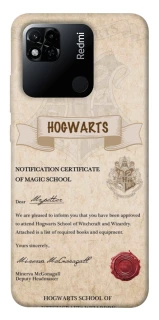 Чехол на Xiaomi Redmi 10A The Hogwarts acceptance letter фото 1 из 1