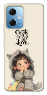 Чохол на Xiaomi Poco X5 5G Create the life you love фото 1 з 1