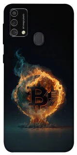 Чехол на Samsung Galaxy M21s Fire Bitcoin фото 1 из 1
