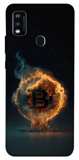 Чехол на ZTE Blade A51 Fire Bitcoin фото 1 из 1