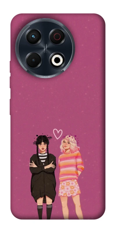 Чохол на TECNO Spark 30 Pro (KL7) Raven & Rainbow Wednesday фото 1 з 1