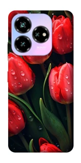 Чохол на ZTE Nubia V60 Desing Червоні тюльпани фото 1 Чохол на ZTE Nubia V60 Desing Червоні тюльпани фото 1 з 1