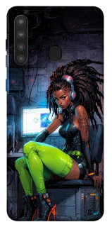 Чехол на Samsung Galaxy A21 Cyber girl фото 1 из 1