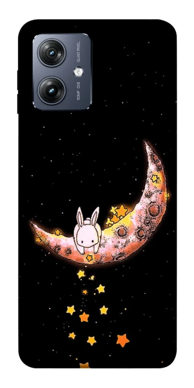 Чохол на Motorola Moto G54 Moon rabbit фото 1 з 1