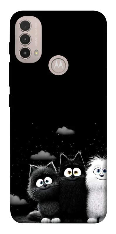 Чехол на Motorola Moto E40 Three Cats фото 1 из 1