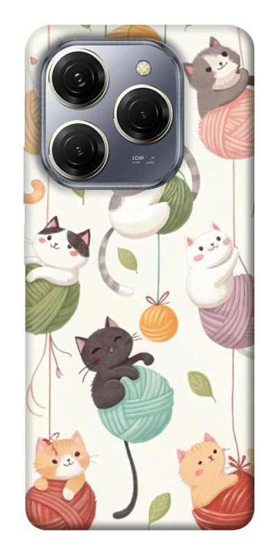 Чохол на TECNO Spark 20 Pro Funny Kittens фото 1 з 1