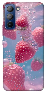 Чехол на TECNO Pop 5 LTE Клубника в воде фото 1 из 1