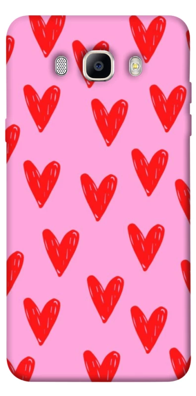 Чохол на Samsung J710F Galaxy J7 (2016) Red hearts 2 фото 1 з 1