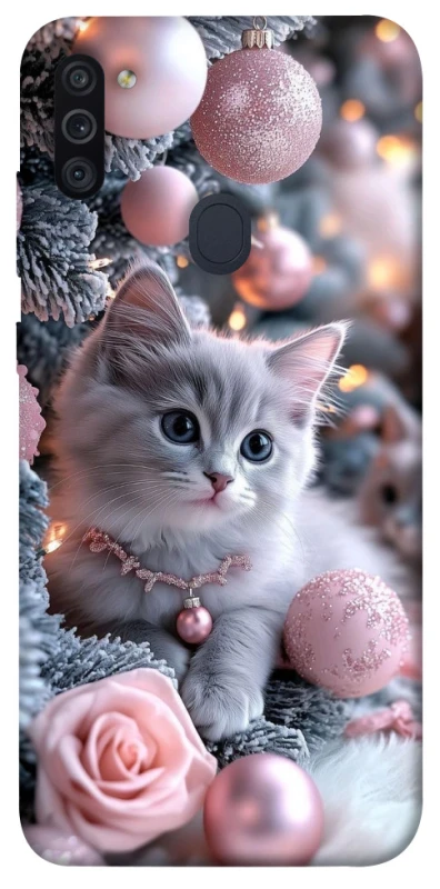 Чохол на Samsung Galaxy M11 Christmas Kitty фото 1 з 1