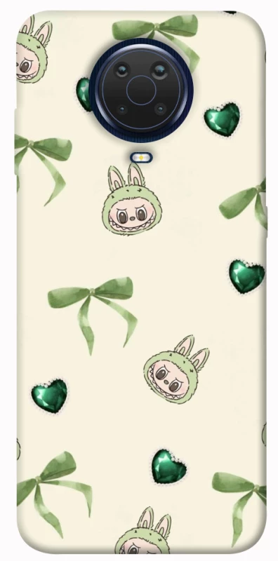 Чохол на Nokia G20 / G10 / 6.3 Labubu Green Heart фото 1 з 1