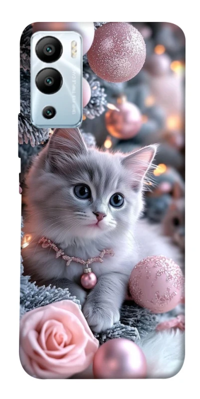 Чохол на Infinix Hot 12i Christmas Kitty фото 1 з 1