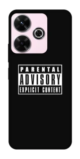 Чохол на Xiaomi Poco M6 4G Parental Advisory Label фото 1 з 1