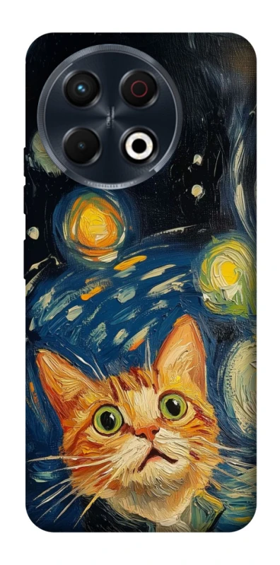 Чохол на TECNO Spark 30 Pro (KL7) paint cat фото 1 з 1