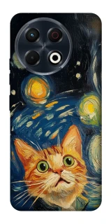 Чехол на TECNO Spark 30 Pro (KL7) paint cat фото 1 из 1