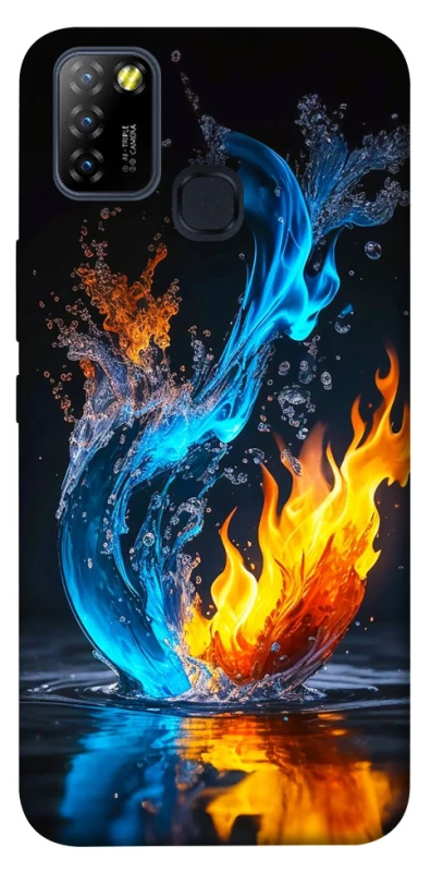 Чохол на Infinix Hot 10 Lite Water And Fire фото 1 з 1