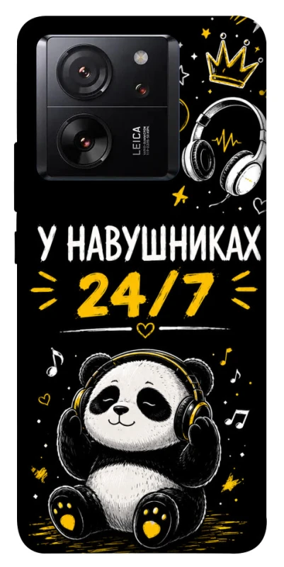 Чехол на Xiaomi 13T Pro У навушниках 24/7 фото 1 из 1