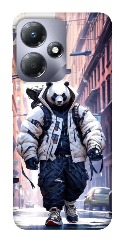 Чехол на Infinix Hot 30 Play Панда курьер фото 1 из 1