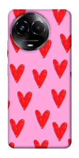 Чехол на Realme C67 4G Red hearts 2 фото 1 из 1