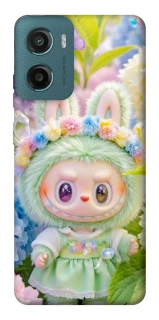 Чохол на Motorola Moto G06 Labubu & Flowers ver.2 фото 1 з 1