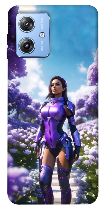 Чехол на Motorola Moto G84 Cyber space girl ver.4 фото 1 из 1