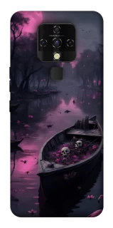 Чехол на TECNO Camon 16 SE Boat and flamingo фото 1 из 1