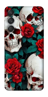 Чохол на Samsung Galaxy M55 skull and rose фото 1 з 1
